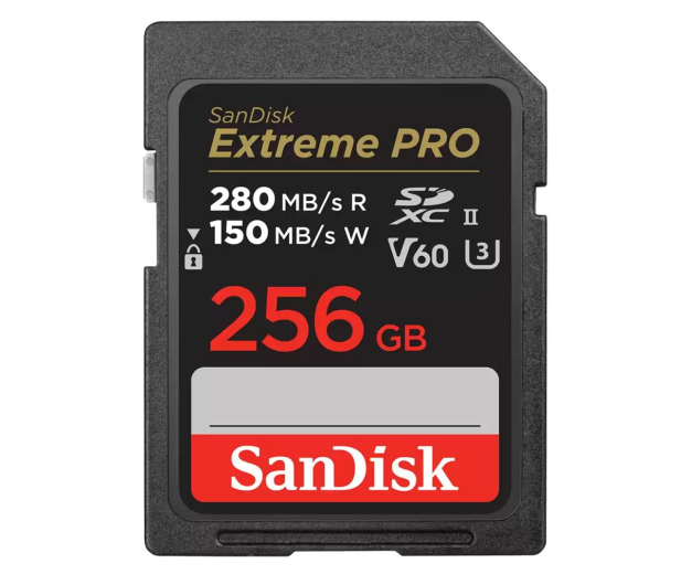 Sandisk 256GB SDXC Extreme PRO 280MB/s V60 UHS-II - 1163857 - zdjęcie